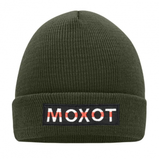 "Berretto Beanie Verde Olive con Red Line – Stile Unico e Comfort Invernale"
